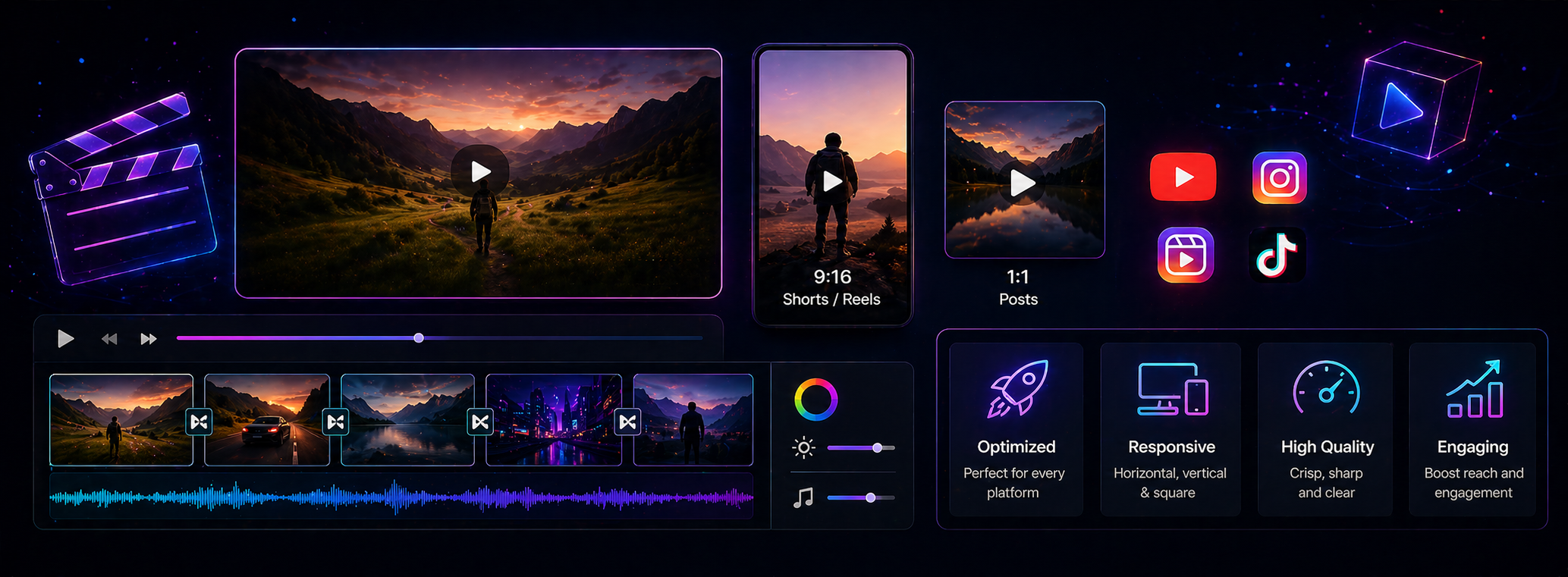 Long & Short-Form Video Production illustration